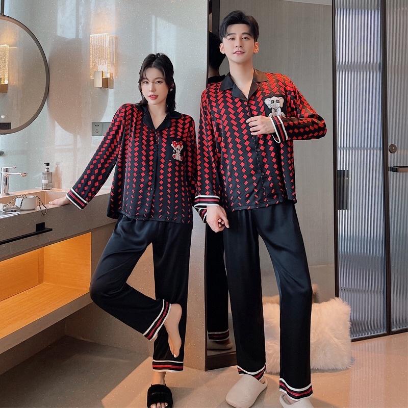 Bộ Đồ Mặc Nhà ️Đồ Ngủ Pijama Lụa Cao Cấp Siêu Mát Mềm Mịn - ELSA
