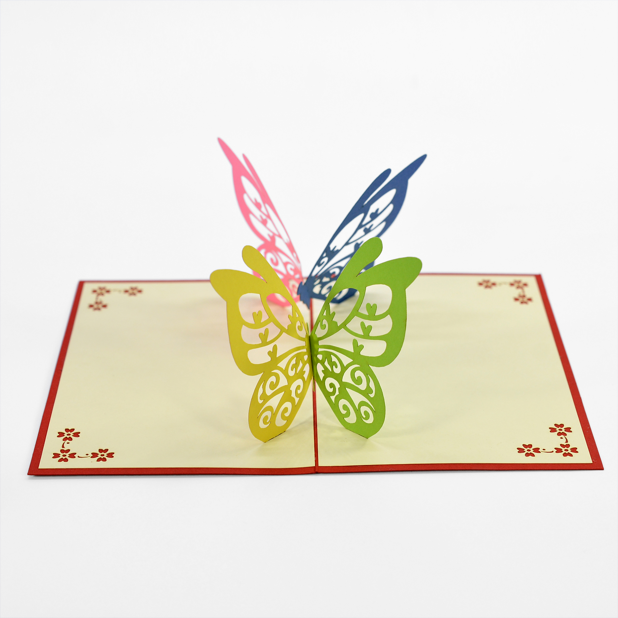 Thiệp nổi Đôi bướm màu sắc size 10x15cm AN025