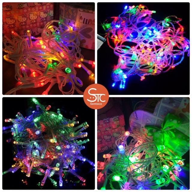 Dây Đèn Led Chớp Nháy Nhiều Màu Sắc, Led Dây Trang Trí Tết, Cây Thông Noel, Quấn Cây