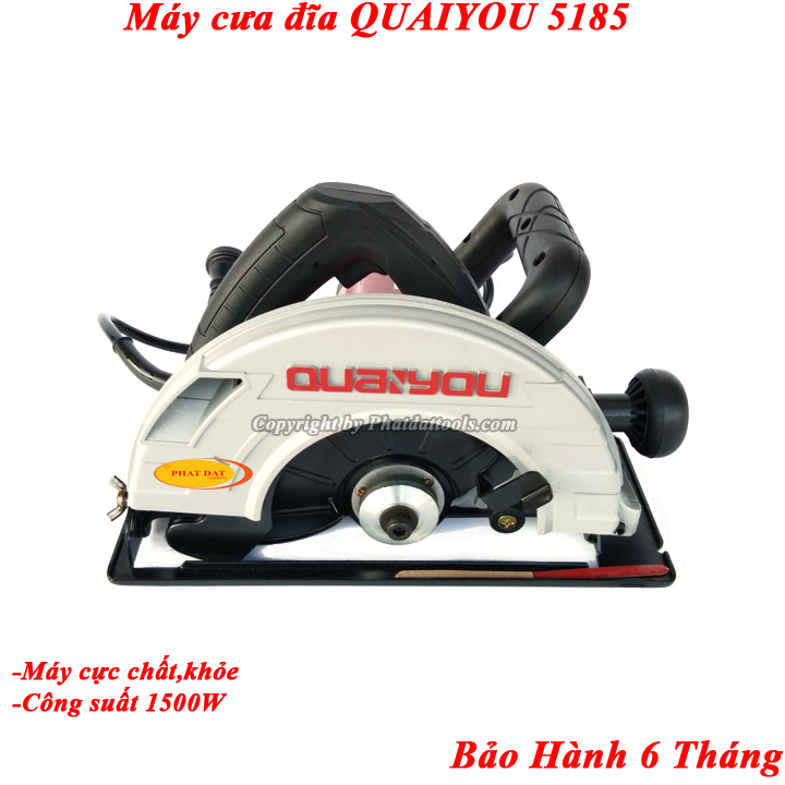 Máy cưa gỗ cầm tay QUAYOU QY-5185NM - Tặng kèm lưỡi D185 60 răng