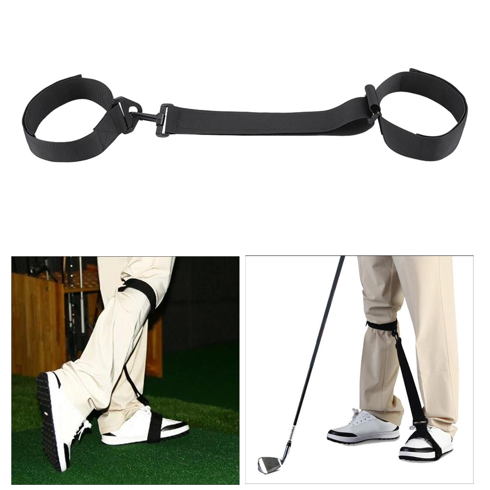 2x Golf Swing Trainer Golf Swing Training Aid Motion Posture Correction Leg Belt for Golf Beginner Swing Trainer Correcting Tools