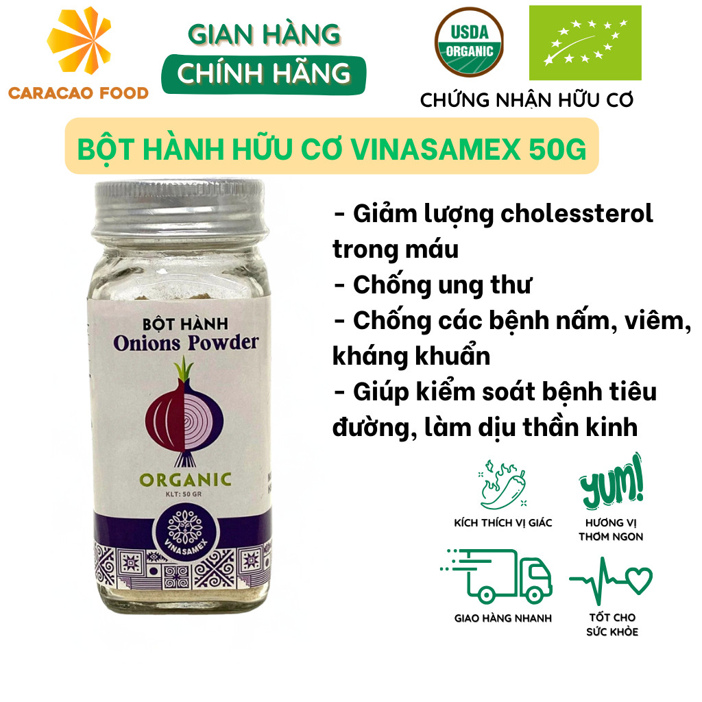 Bột hành hữu cơ Vinasamex 50g