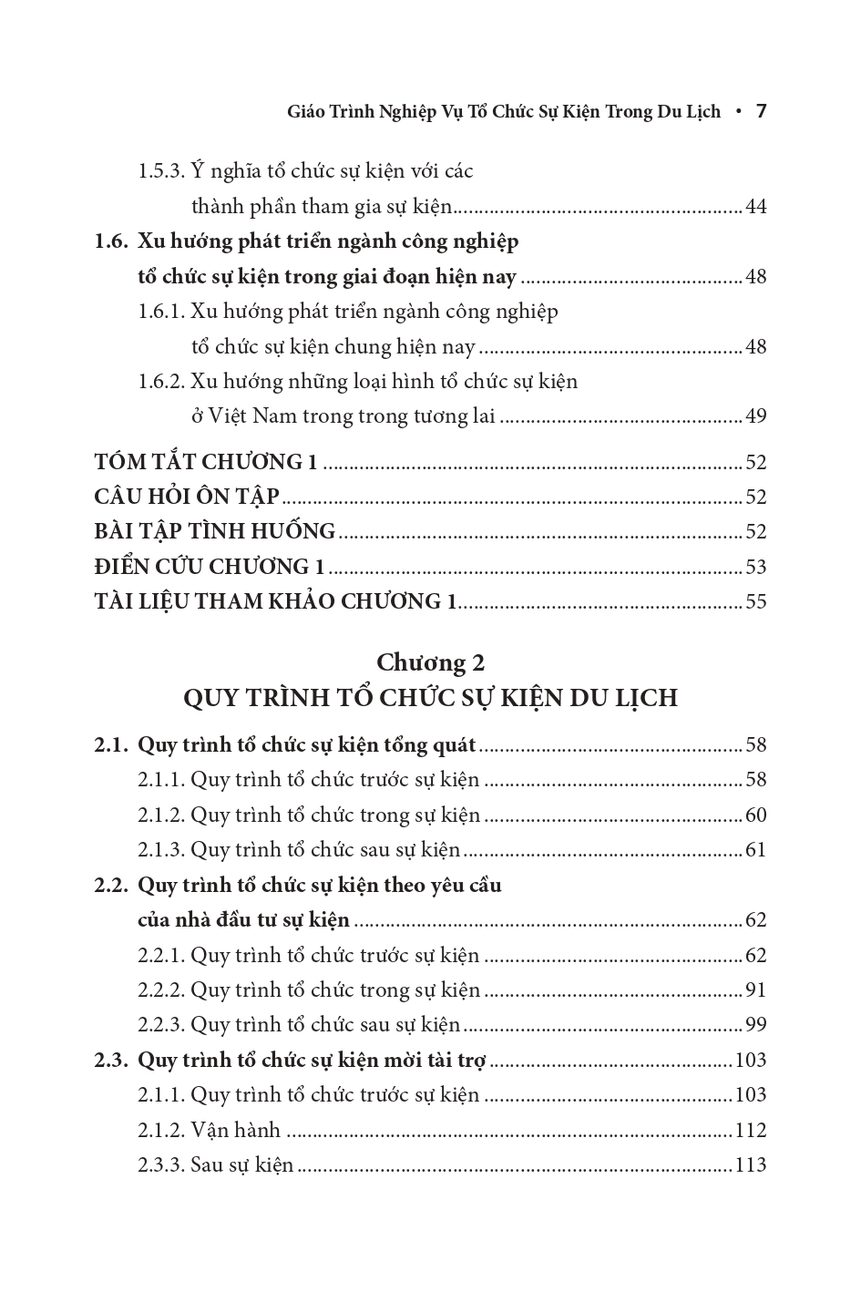 Giáo Trình Nghiệp Vụ Tổ Chức Sự Kiện Trong Du Lịch