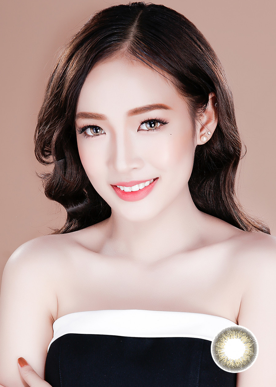 Kính Áp Tròng Dùng 3 Tháng Eye Secret KM3T - Swiss Gold