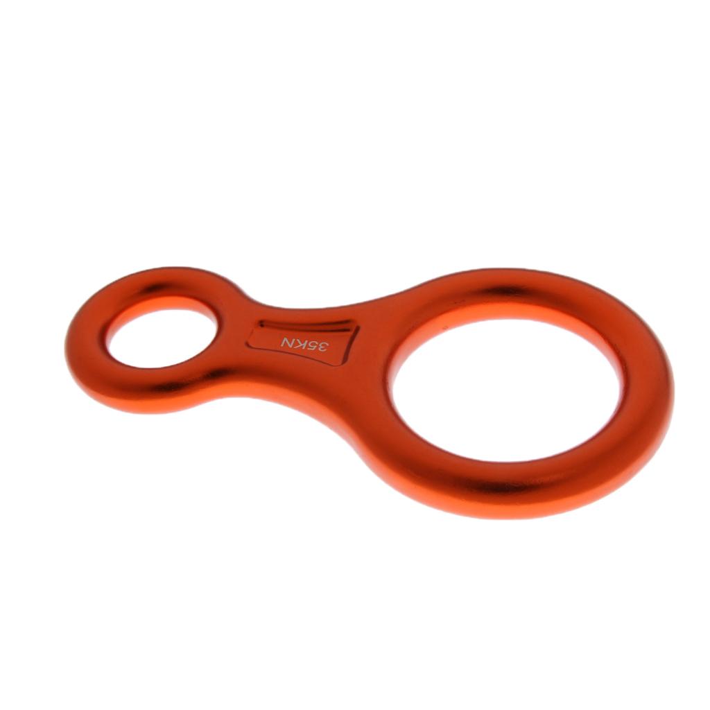 35KN Hình 8 Hình Dạng Thiết Bị Rappel Leo Núi Descender Rock