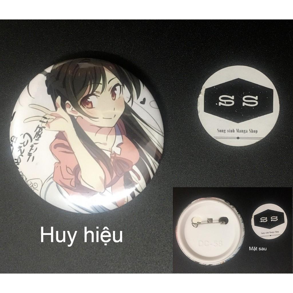 Huy hiệu Anime Văn Hào Lưu Lạc - Bungou Stray Dog 5,8cm (Nhiều dáng)