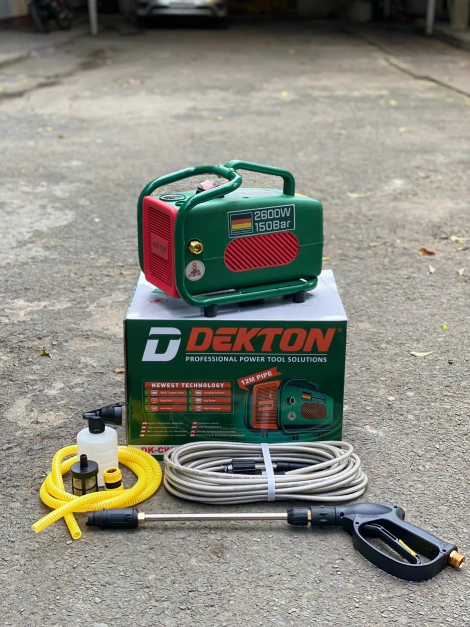 MÁY RỬA XE SIÊU MẠNH 2600W 150BAR DEKTON DK-CWR2600F - HÀNG CHÍNH HÃNG