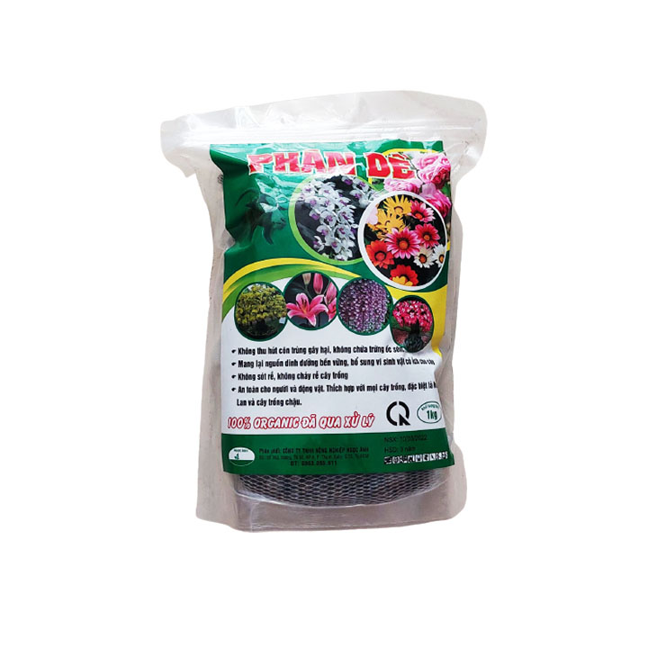 Phân dê túi lưới 20 dây - phân bón lan, kiểng, cây cảnh