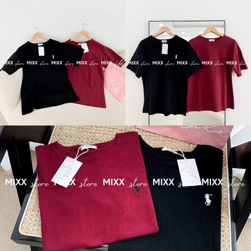 Áo Thun Nữ Polo chất tuyết nhung phom rộng giấu quần siêu xinh