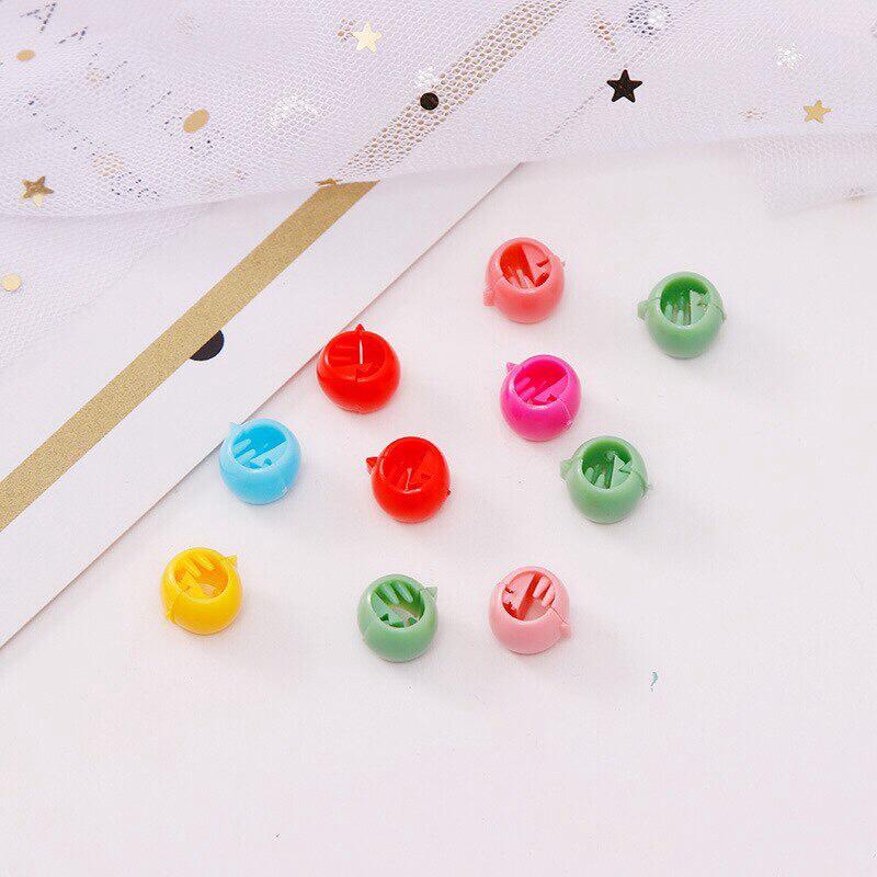 SET 20 CÁI KẸP TÓC MINI TRÒN NHIỀU MÀU XINH XINH CHO BÉ - NUNAM SHOP