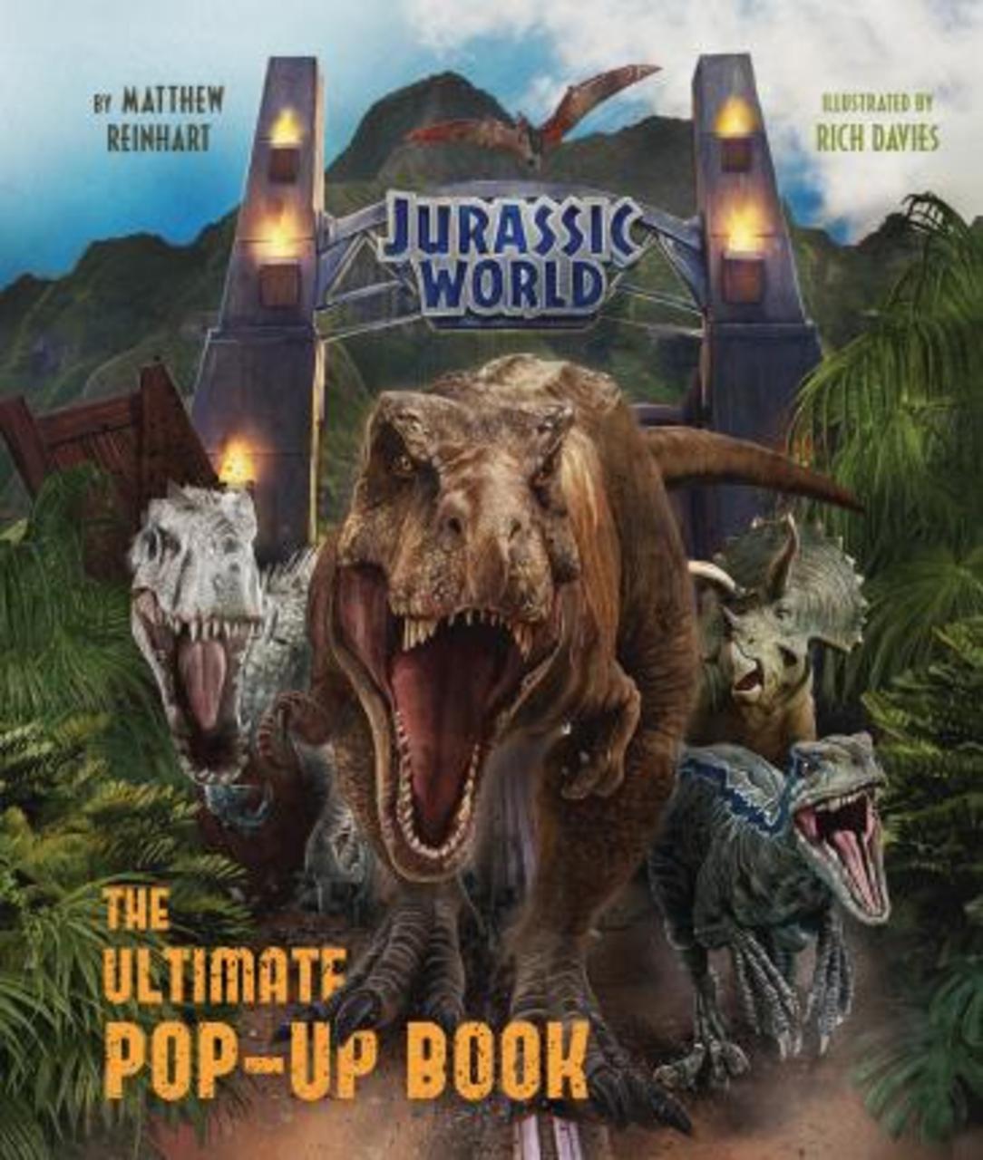 Sách - Jurassic World - The Ultimate Pop-Up Book by Matthew Reinhart (UK edition, hardcover)