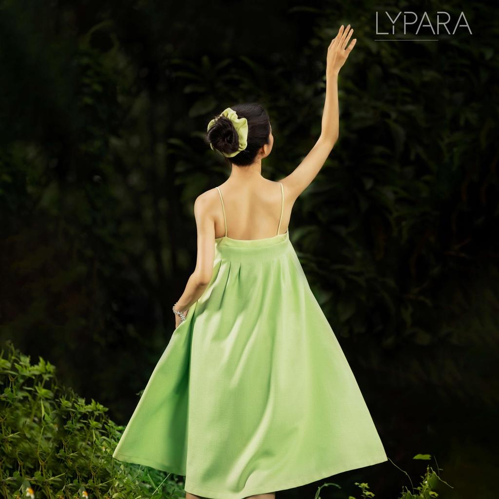 Đầm Nữ Hai Dây Dáng Rộng Lypara Màu Xanh Cốm | Aimee Dress