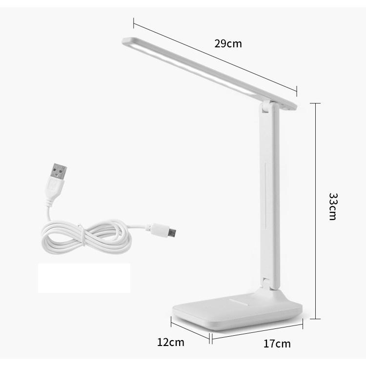 Đèn bàn học bóng dài cảm ứng kiêm giá đỡ điện thoại - Đèn để bàn