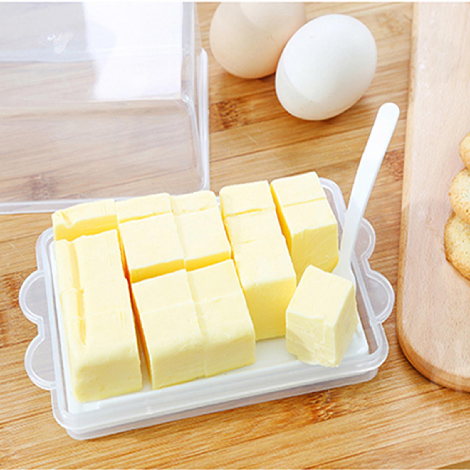 2 in 1 Butter Dish Vintage Butter Serving Tray with Lid  Slicer