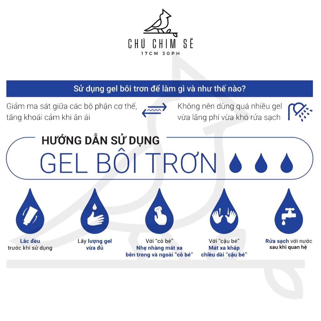 Gel bôi trơn G'exlife/ Gexlife Natural tăng khoái cảm, Gel Massage Body Dầu Bôi Trơn Gốc Nước 100ml- Chú Chim Sẽ