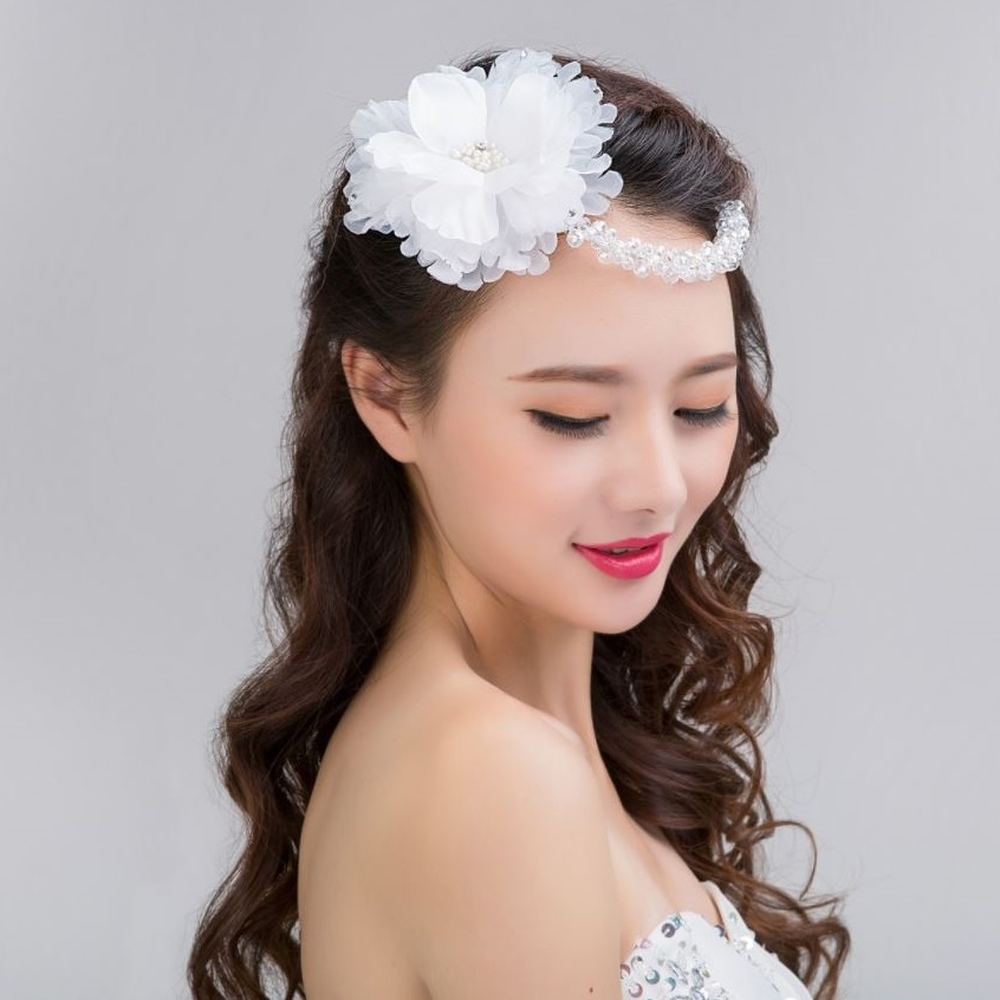 Dây Cài Tóc Hoa Vải Dây Hạt Pha Lê 80 Số 2, Thiết Kế Trẻ Trung, Nổi Bật Màu Sắc Tươi Sáng, Tạo Điểm Nhấn Phong Cách Khi Tạo Kiểu, Dễ Kết Hợp Trang Phục Trong Sự Kiện Hoặc Đi Chụp Ảnh