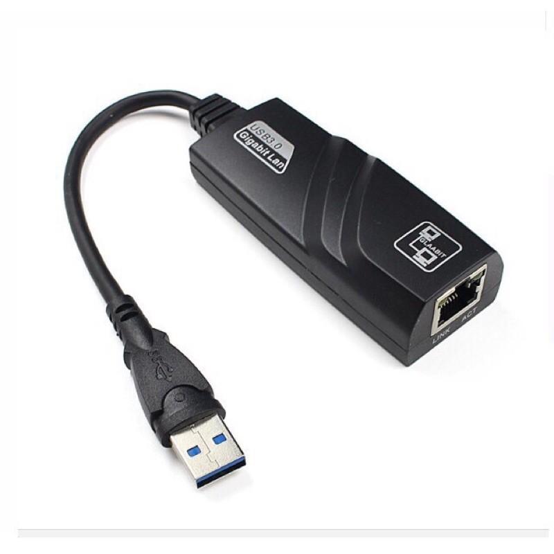 Cáp Chuyển Đổi USB 3.0 To Lan 10-100-1000 Mbps Gigabit - USB Sang Lan - Dây chuyển đổi USB 3.0 sang cổng mạng lan RJ45