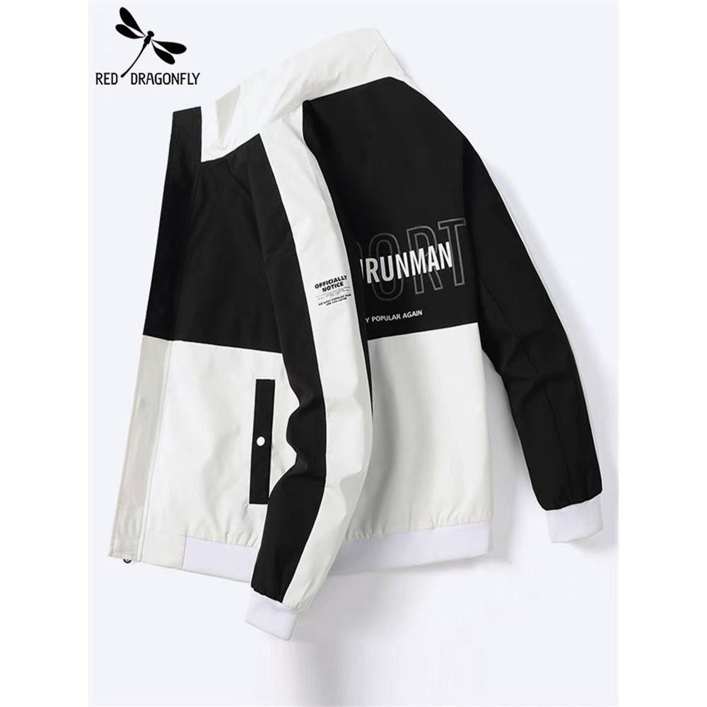 Áo khoác chống nắng nam Fashionrunman vải dù màu đen trắng