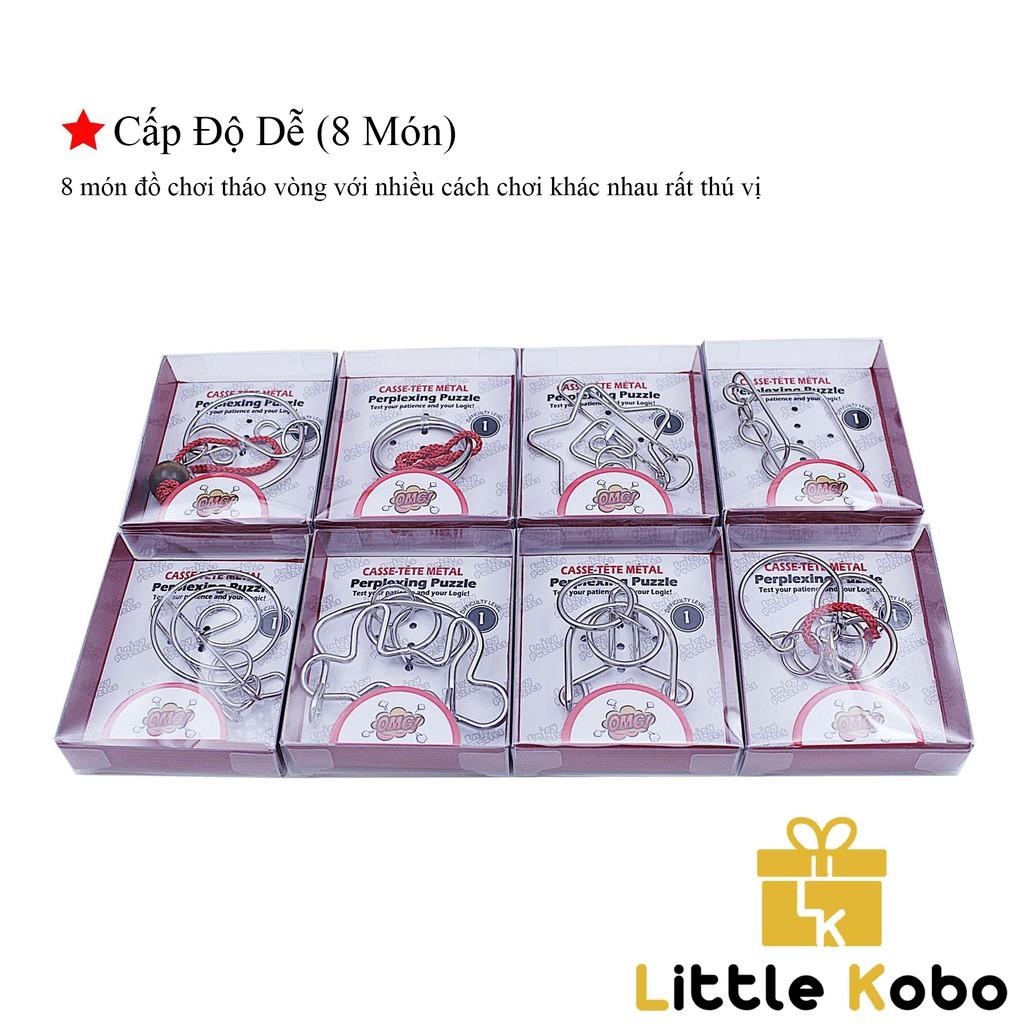 24 Món Đồ Chơi Tháo Vòng Sắt Metal Wire Puzzle