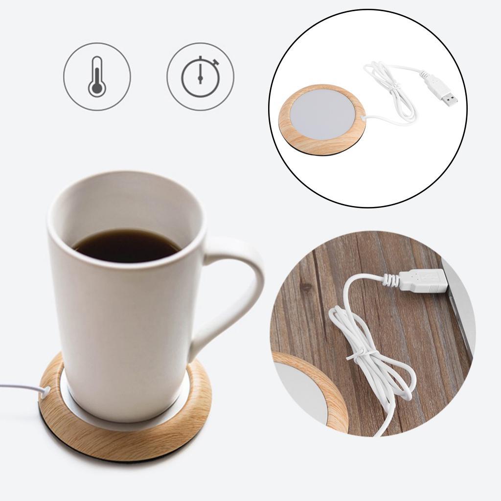 Ceramic Glass Cup Warmer Heat Tea Mug Mat Coaster Keep Coffee Warm Heater 5W
