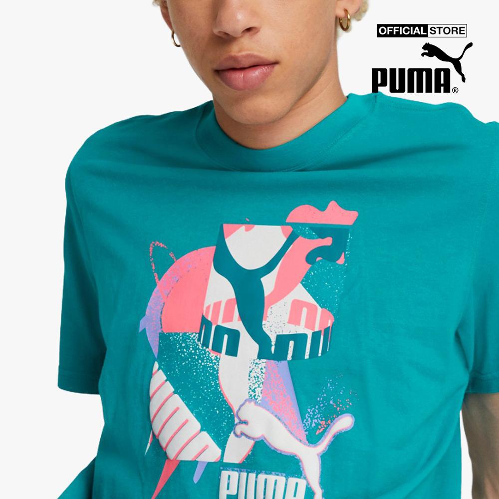 PUMA - Áo thun nam tay ngắn cổ tròn Fandom Graphic 536108