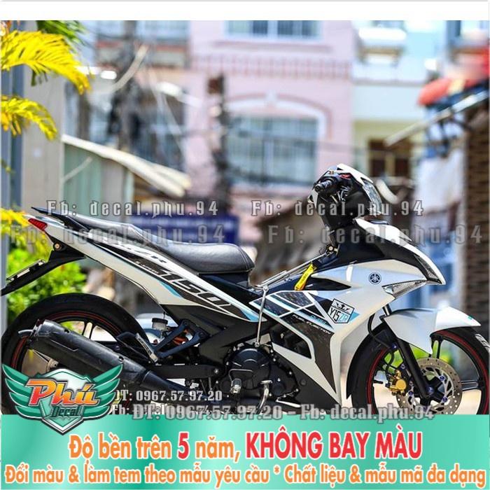 Tem rời EX 150 Y15 xe trắng