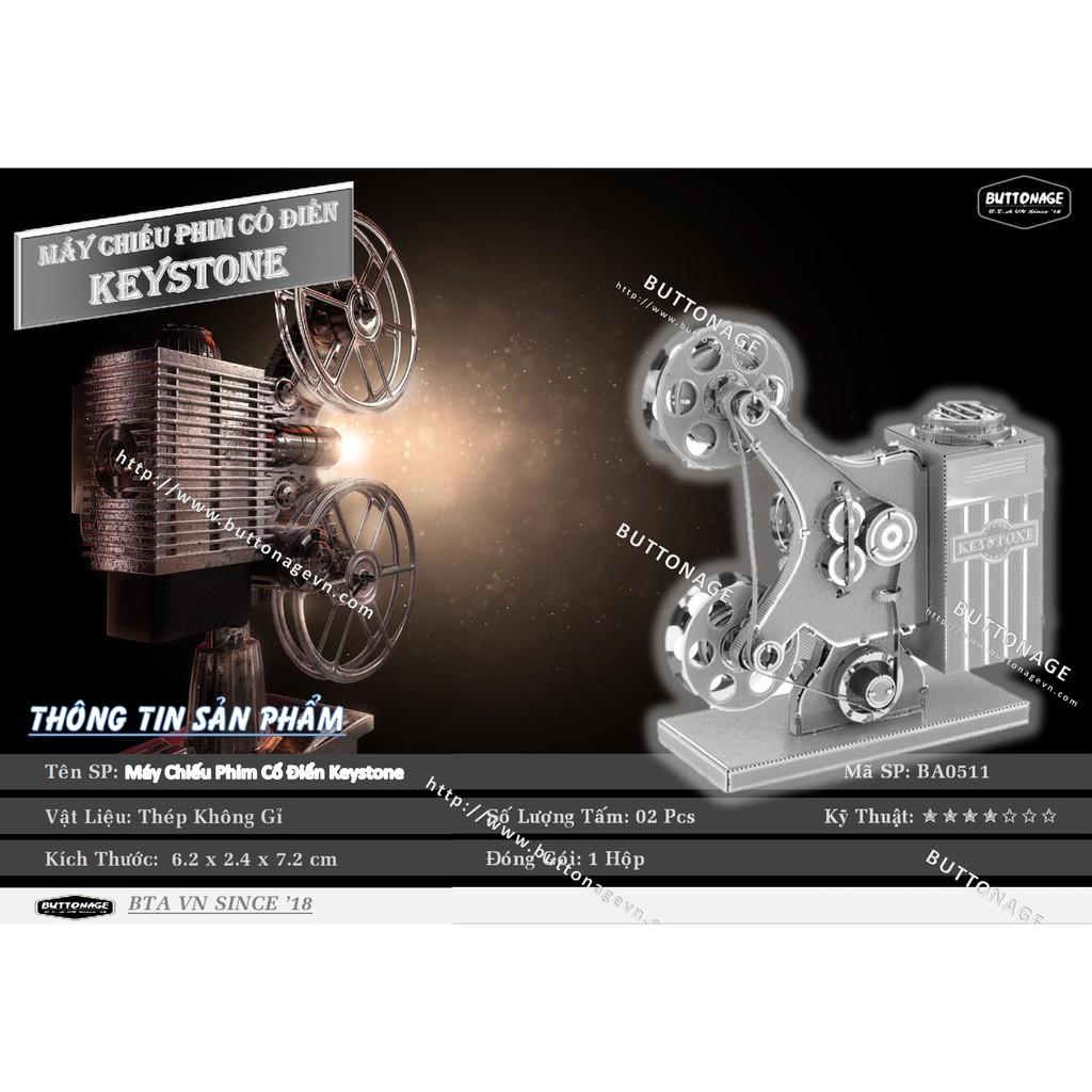 Mô Hình Lắp Ráp 3d Máy Chiếu Phim Cổ Điển Keystone