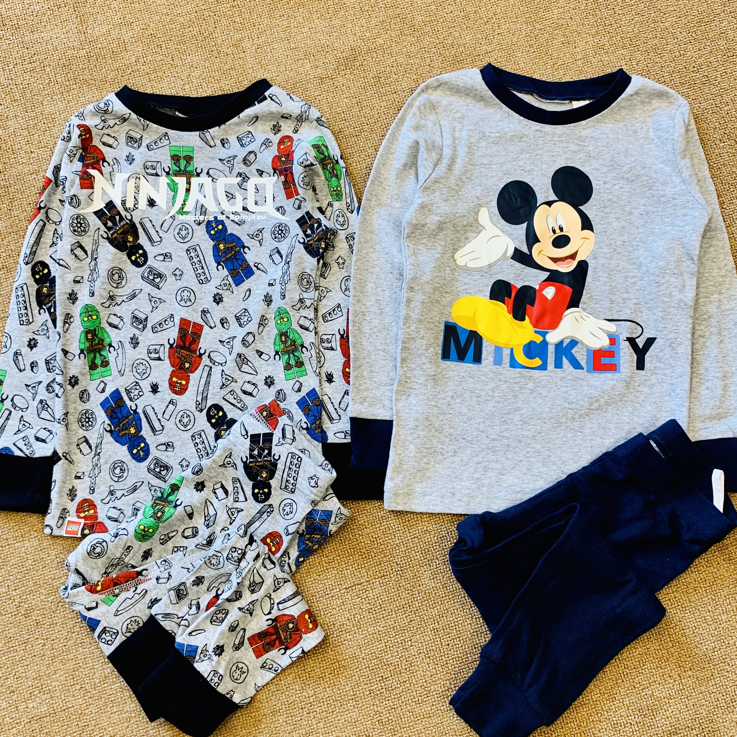 Bộ cotton thun dai tay cho bé trai 2-10 tuổi