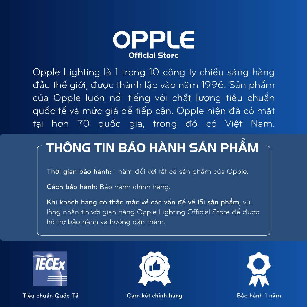 [COMBO MUA 10 TẶNG 2] Bóng Đèn OPPLE LED Bulb Ecomax E27 P45-E27-3W- Tiết Kiệm Điện, Tuổi Thọ Cao Lên Đến 20.000 Giờ