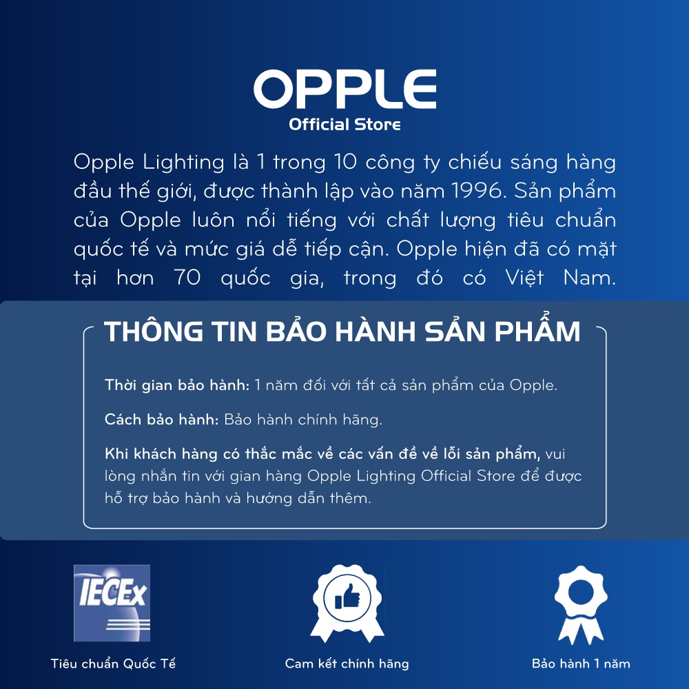 [COMBO MUA 5 TẶNG 1] Bóng OPPLE LED Bulb Trụ Eco Save E27-30W-6500K