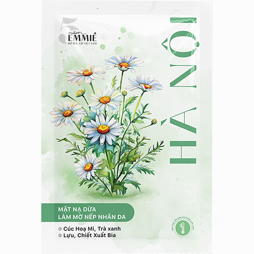 Mặt nạ sinh học dừa Emmié Biocellulose Beauty Mask giúp da sáng mịn và đều màu - Hàng chính hãng