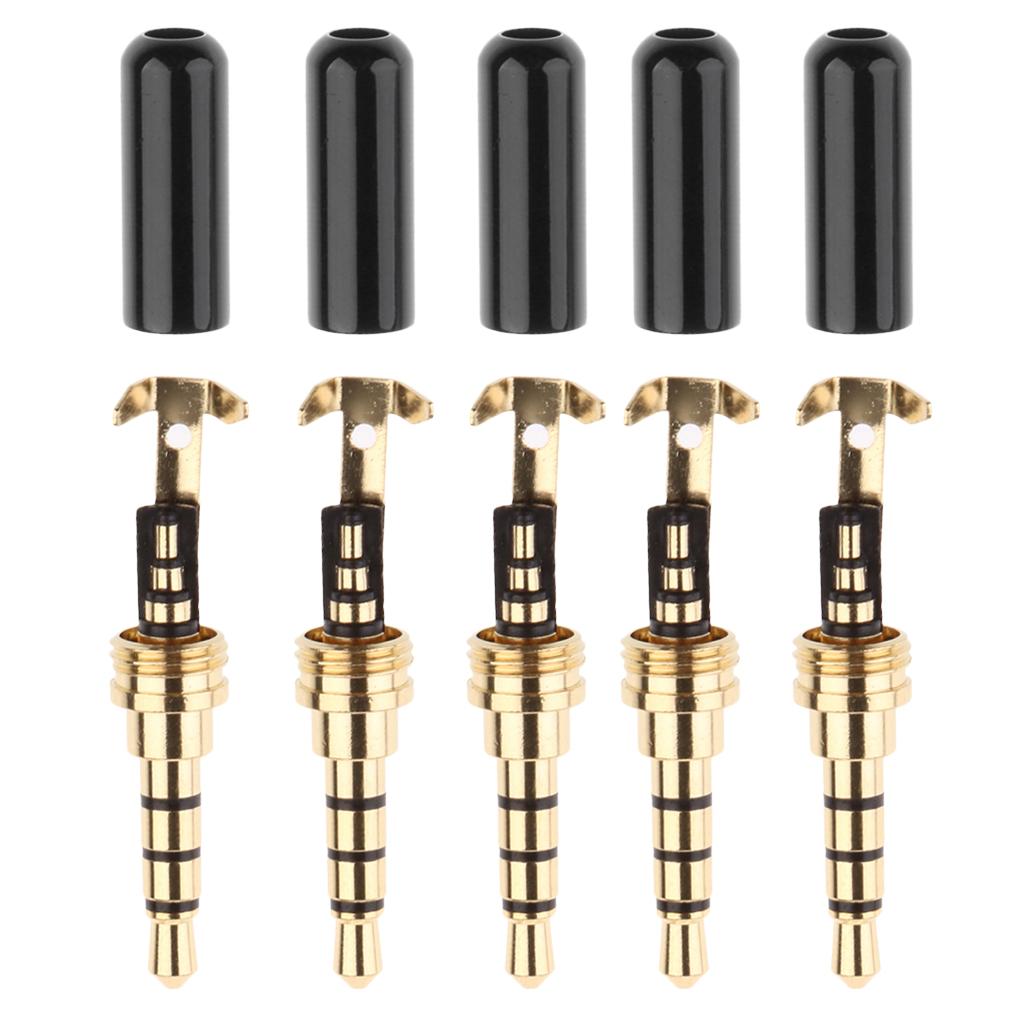 5x DIY 3.5mm  Plug Male Head Converter Headphone Replacement for Headset