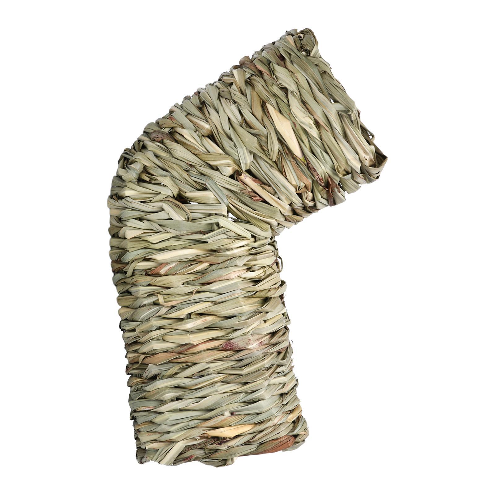 Hamster Grass Tunnel Tunnel Hideaway Durable Bunny Toy Pet Supplies Rabbit Tunnel Tube Nest for Chinchilla Hedgehog Gerbils Ferrets