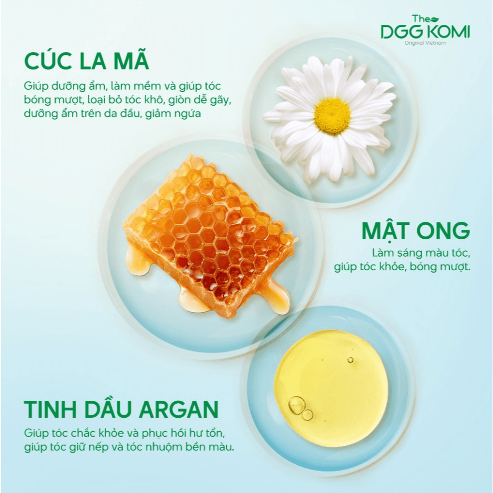 [Hộp 10 gói x 30ml] Nhuộm tóc bong bóng mật ong DGGKOMI nhuộm màu thời trang lên màu chuẩn salon
