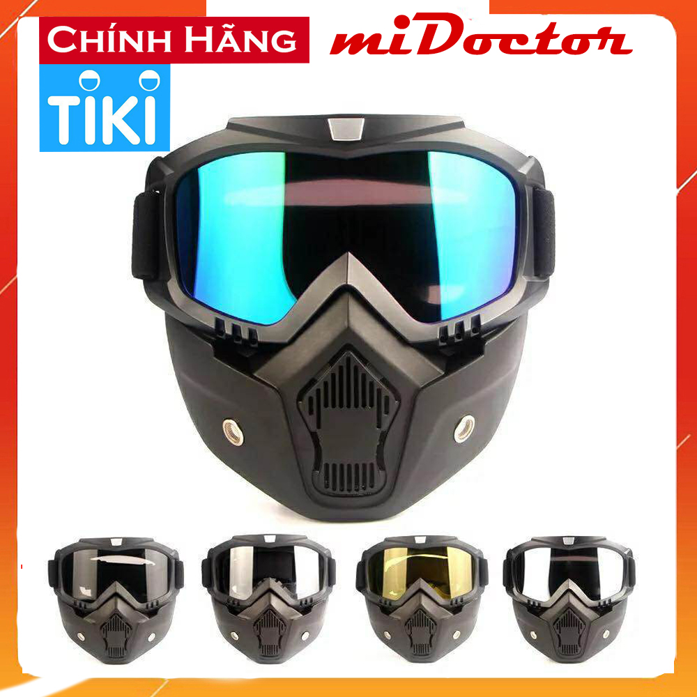 Mặt Nạ Phượt Biker Beon Bảo Hộ Đi Đường, Phù Hợp Đeo Kèm Mũ Bảo Hiểm Khi Đi Xe Máy - Chính Hãng miDoctor