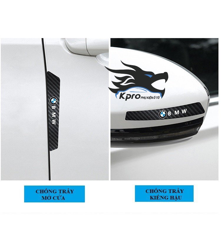 Chống trầy hõm tay + tay cầm cửa ô tô có dạ quang logo - Hàng Kpro chất lượng cao