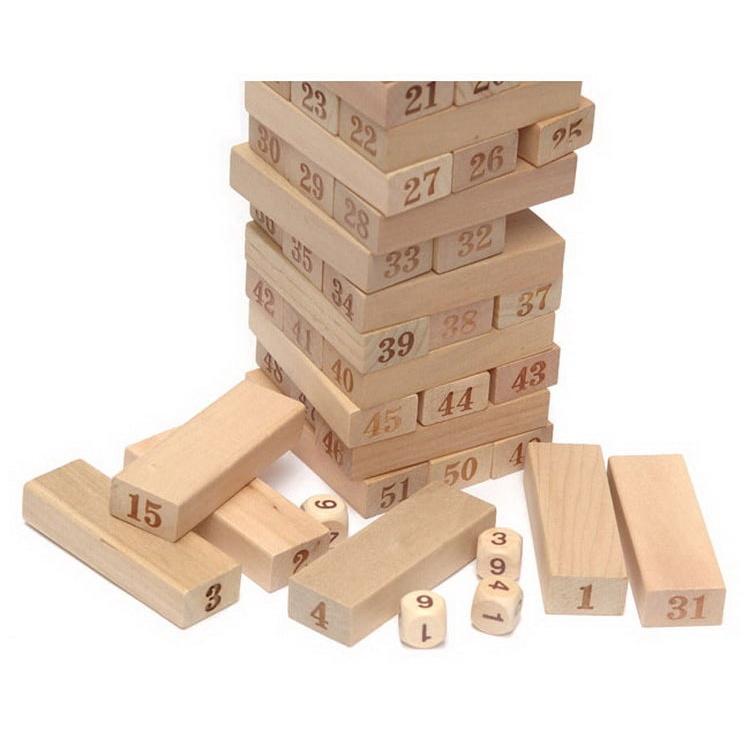 Bộ Trò Chơi Rút Gỗ Wiss Toy - Xả Stress - Xếp Hình Phù Hợp Với Mọi Lứa Tuổi