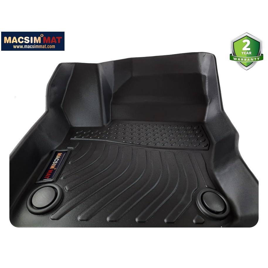 Thảm lót sàn xe ô tô Ford Focus 2012-2020 Nhãn hiệu Macsim chất liệu nhựa TPV cao cấp màu đen