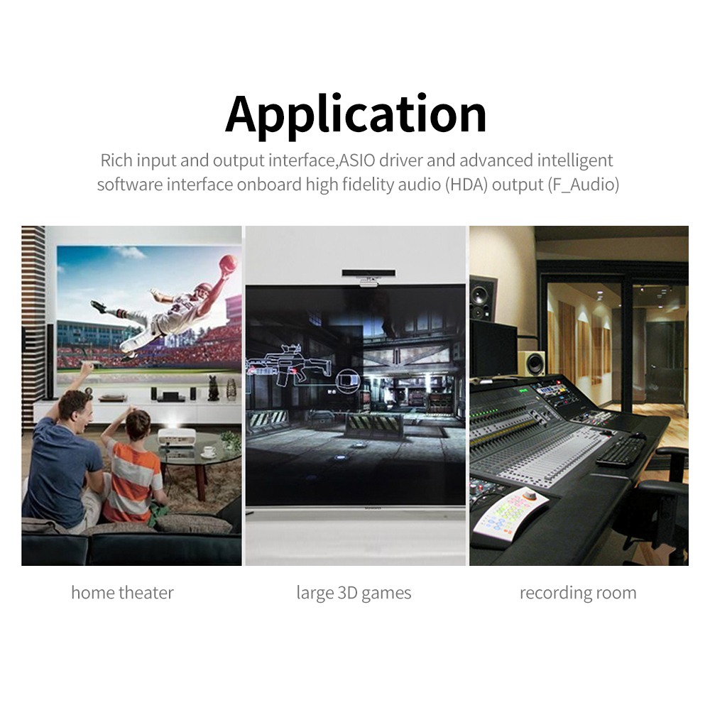 Cạc âm thanh PCIE 7.1 Kênh Âm thanh nổi Tích hợp chip CM8828 8 Kênh