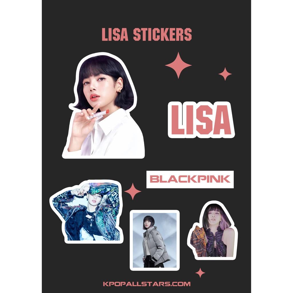 Set 4 Sticker Blackpick Và huy hiệu cài áo BlackPink BP9