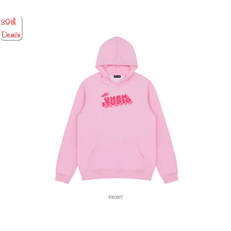 Áo Hoodie phong cách Hàn Quốc in chữ nghiêng UNKNOW graffiti chất NỈ COTTON lót BÔNG unisex nam nữ