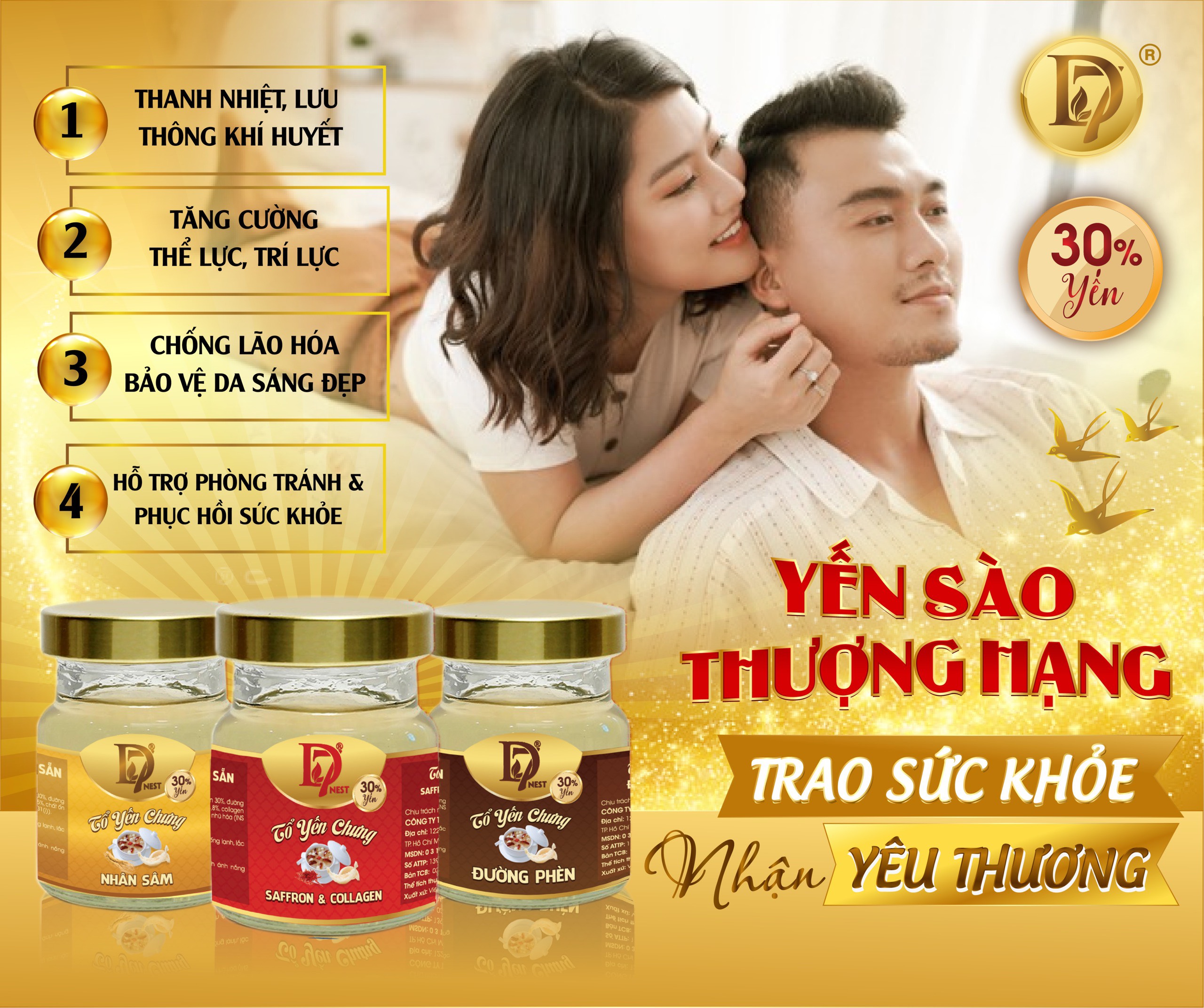 Combo 3 hủ yến chưng ĐƯỜNG PHÈN bổ dưỡng - D7