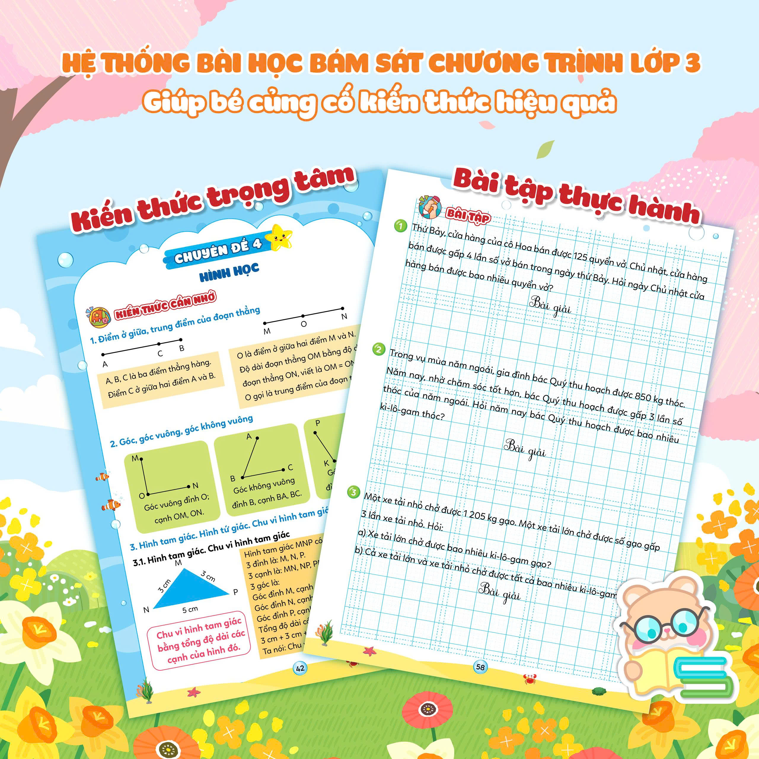 Sách Vở Ôn Hè Toán Lớp 3 - Dành Cho Học Sinh Lớp 3 Lên Lớp 4 (Theo Chương Trình SGK Mới Nhất)
