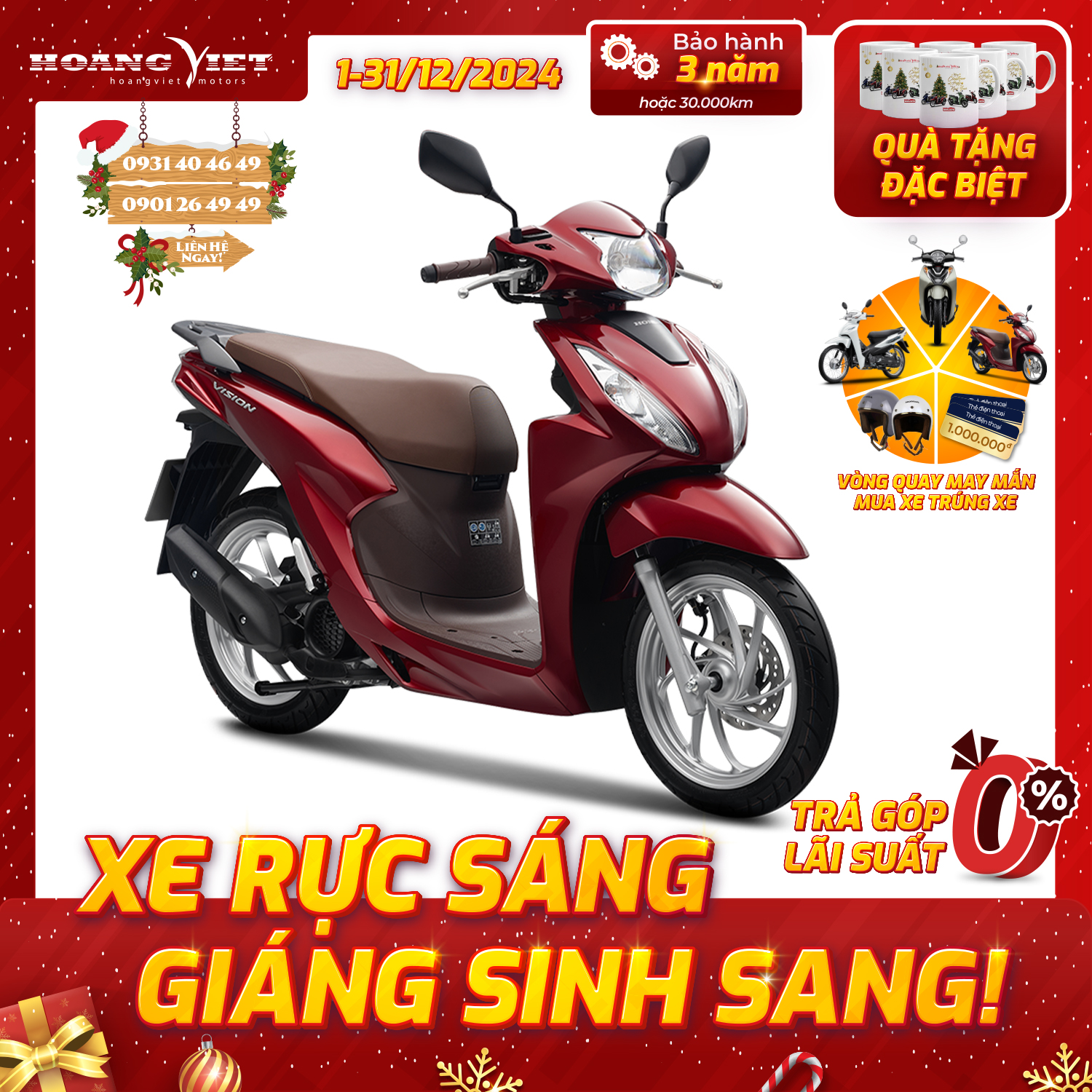 Xe Máy Honda Vision 2025 - Phiên Bản Cao Cấp