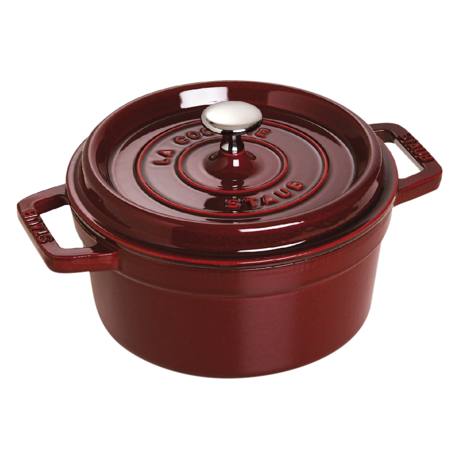 Nồi Tròn Staub 20cm – Màu Đỏ Lựu