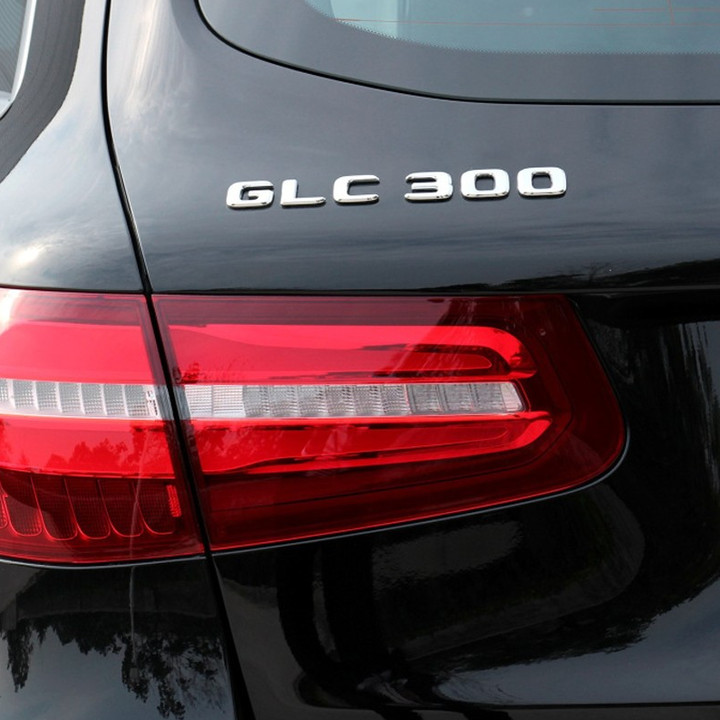 Decal tem chữ GLC300 dán đuôi xe ô tô Nhựa ABS