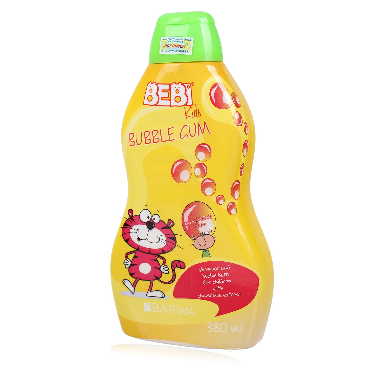 Sữa tắm gội cho bé Bebi Kids Bubble Gum hương kẹo gum 380ml