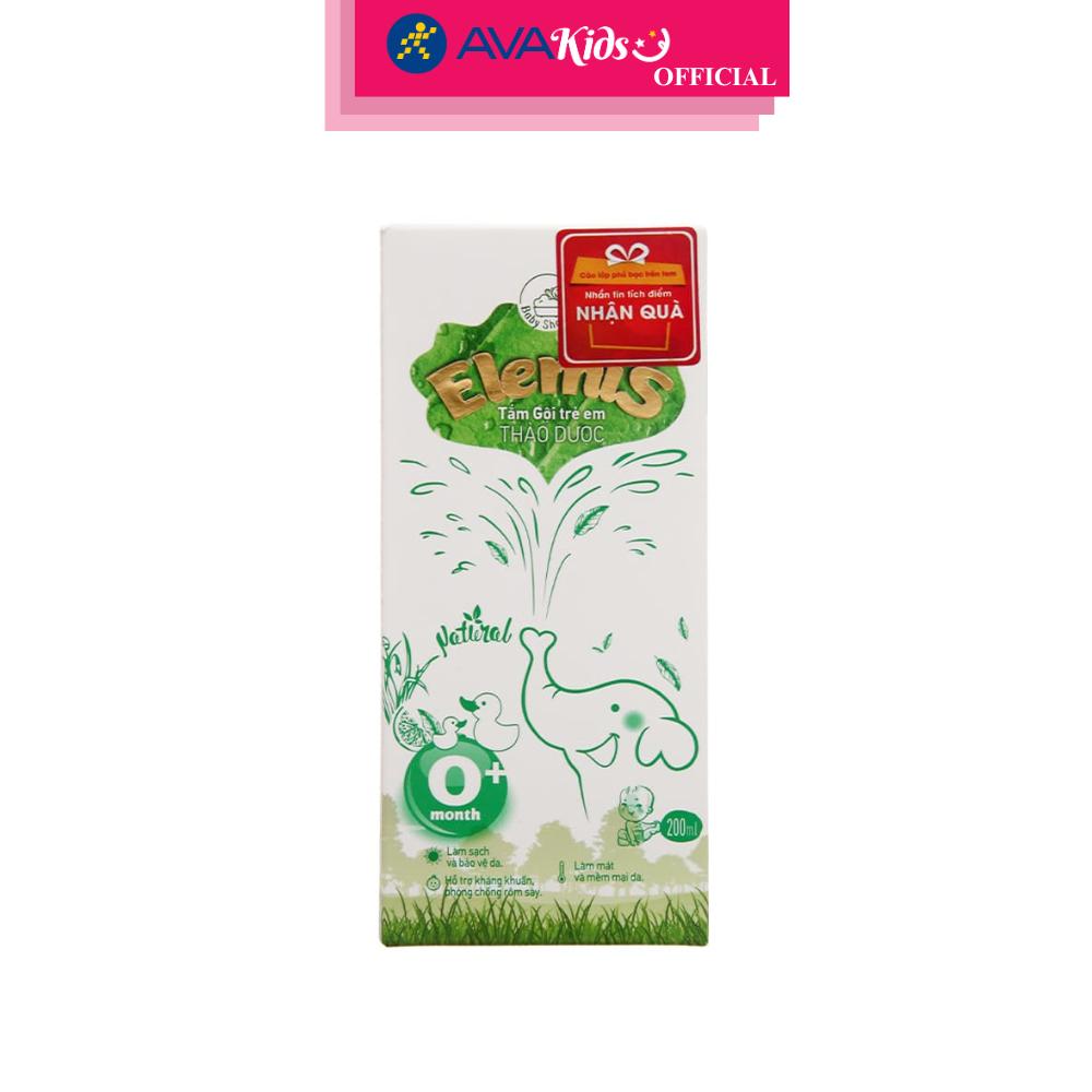 Nước tắm &amp; gội 2in1 cho bé DK Pharma Elemis chiết xuất thảo dược 200 ml (mọi độ tuổi) - Hàng Chính Hãng