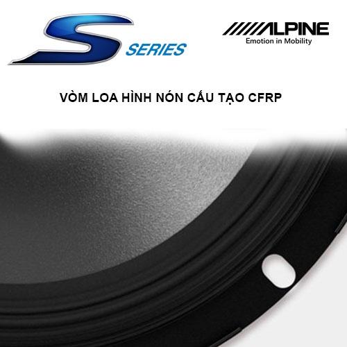 S-S65 Loa xe hơi đồng trục (toàn dải) 2 chiều 6.5 inch chính hãng Alpine