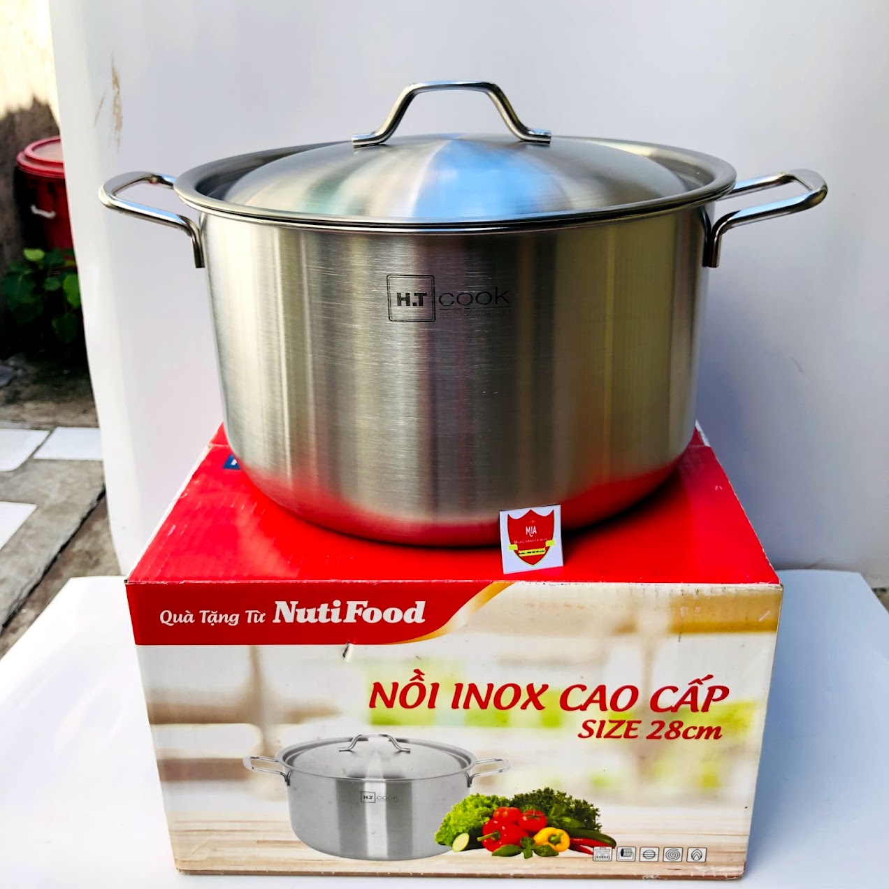 Nồi HT Cook 32cm. Nồi luộc 2 con gà